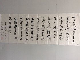 刘正文（1920-2023）百岁人瑞 艺坛隐仙 1920年生于四川内江，号羌塘牧人，雪翁。幼禀庭训，习书研文，少即以诗文书画蜚声乡里，及长传经授徒为业。先生书画兼善，平生画作不下数千，屡经劫难零落殆尽。晚岁深居简出，笃行修身淡泊自甘，隐然艺坛无闻世喧，偶有画作更臻氤氲化境，九十以后仍能作擘窠榜书，笔能扛鼎真力弥漫，艺坛罕有。晚岁有《刘正文书法作品集》《刘正文国画》等刊行。009
