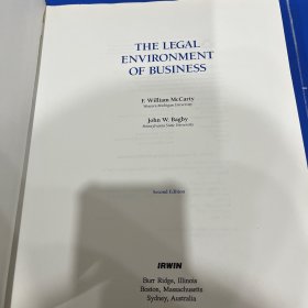 THE LEGAL ENVIRONMENT OF BUSINESS商业的法律环境