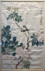 陈东湖 52*33cm任湖社评议，主教花鸟画。 早年拜杨冠如为师，后为金北楼入室弟子。1921年加入中国画学研究会，1926年参预创办湖社，
