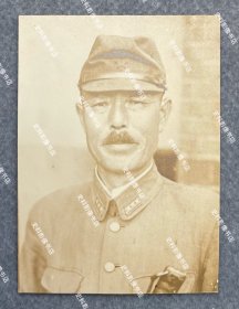 抗战时期 日军华中派遣军大佐联队长肖像照一枚（相纸较厚）