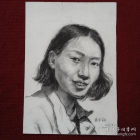 徐华翎 手绘素描画 西画油画素描水粉字画 国画老物件。近现代西画油画大艺术家作品，水粉素描油画艺术大师级人物。画心尺寸37×26cm