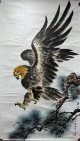 朝鲜画 鹰