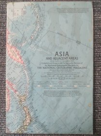 National Geographic国家地理杂志地图系列之1959年12月 Asia 亚洲地图