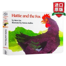 英文原版 Hattie and the Fox 哈蒂与狐狸 纸板书 廖彩杏书单 英文版 进口英语原版书籍