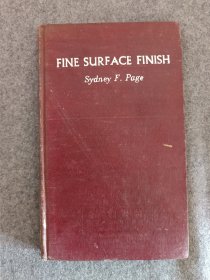 Fine Surface Finish 表面加工学 （目录见图）