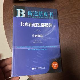 北京街道发展报告 No.1 什刹海篇（2016版）