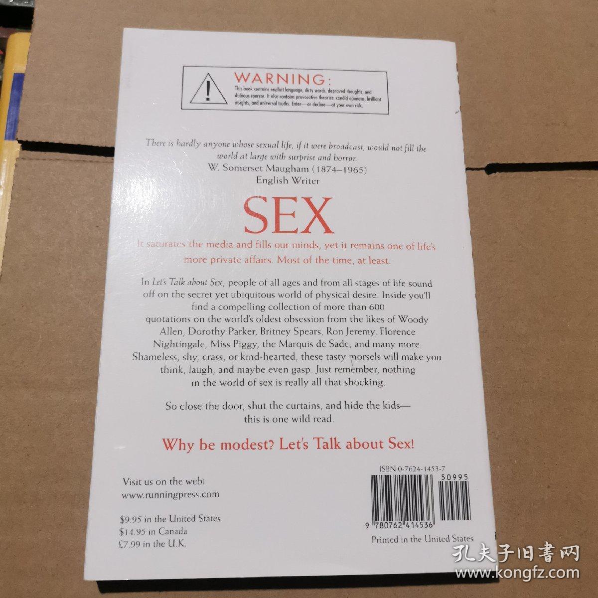 LET ' S TALK ABOUT SEX英文原版