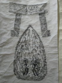 朝鲜钟拓，旧拓，精拓一轴，极精美。170*42厘米。