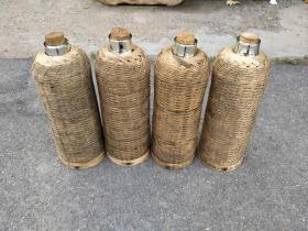 民俗老式竹子暖瓶，品相完整，尺寸如图，120元一个不包邮
