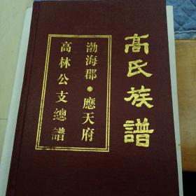 高氏族谱 渤海郡 应天府 高林公支总谱（正版实物拍摄）