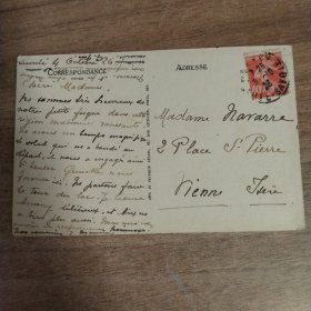 百年实寄明信片【1890～1948】【 有邮票 加盖印章 珍贵 稀少 文献价值极高】正面文字是主题、反文字是出版社等信息，手写内容及手稿、签名等 可自行翻译 研究， 装册 装框欣赏都非常漂亮有意思。百年实寄明信片编号554