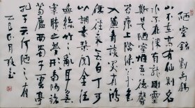 刘禹锡陋室铭 三尺整张行草作品50厘米X100厘米横幅毛笔手写 标价即为实价