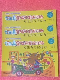 七田真全脑开发练习册：专注力与记忆力（4--5岁）上中下三册全