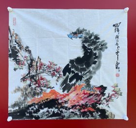 李玉龙：当代画鹰名家，1950年生于河北任丘。现为国家一级美术师，吉林美协会员，吉林白城美协副主席，新加坡新神州艺术院艺术顾问，中国书画家研究会一级画师