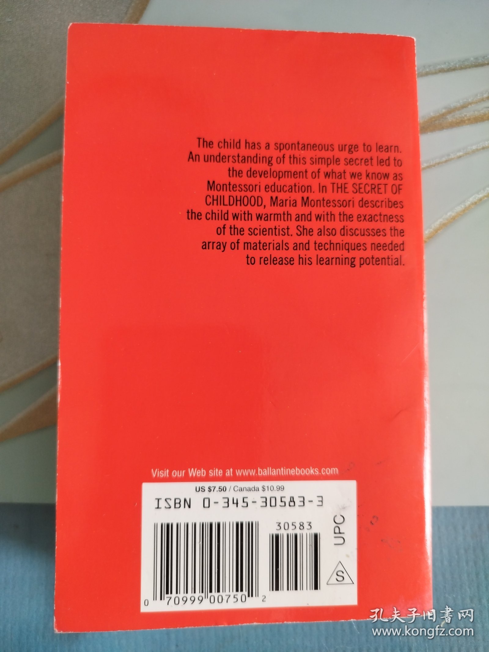 MARIA MONTESSORI The Secret of Childhood / 童年的秘密