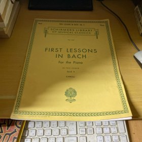 Schirmer's Library of Musical Classics Vol.1437FIRST LESSONG IN BACH