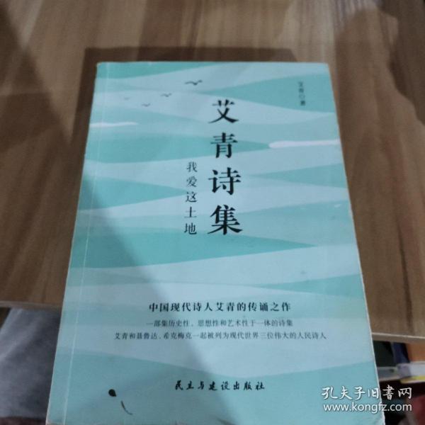 艾青诗集：我爱这土地 随书附赠试题册中国现代诗人艾青的传诵之作 配黑白插画，图文并茂