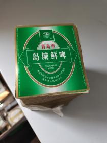 岛城鲜啤牌老库存啤酒标80张一起，如图