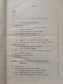 Self-Organizing Control of Stochastic Systems 〔随机系统的自组织控制〕〔目录见图〕
