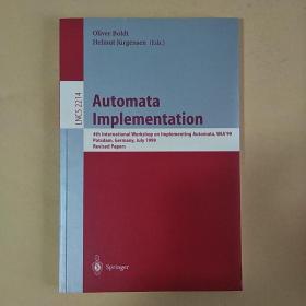 英文原版：Automata Implementation自动执行技术（目录见图）