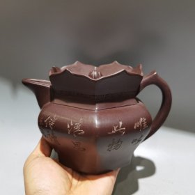 旧藏紫砂壶六方僧帽壶顾景舟