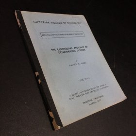 THE EARTHQAKE RESPONSE DETERIORATING SYSTEMS （退化系统的地震反应）（书脊有伤封面有水印）