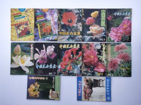 中国花卉盆景1985年1-12期全（12本合售）