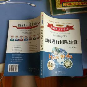 如何进行团队建设【2004    年   原版资料】【图片为实拍图，实物以图片为准！】龚剑  北京大学出版社 9787301066928  职业经理人10万个怎么办 领导发展类210  编委会主任成思危