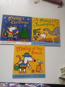A maisy sticker book：3本合售