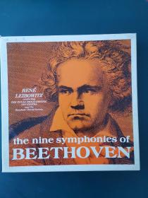 黑胶唱片：The Nine Symphonies of Beethoven，贝多芬九部交响曲，八张一套（外文原版唱片）