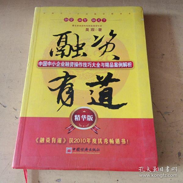 融资有道：中国中小企业融资操作技巧大全与精品案例解析