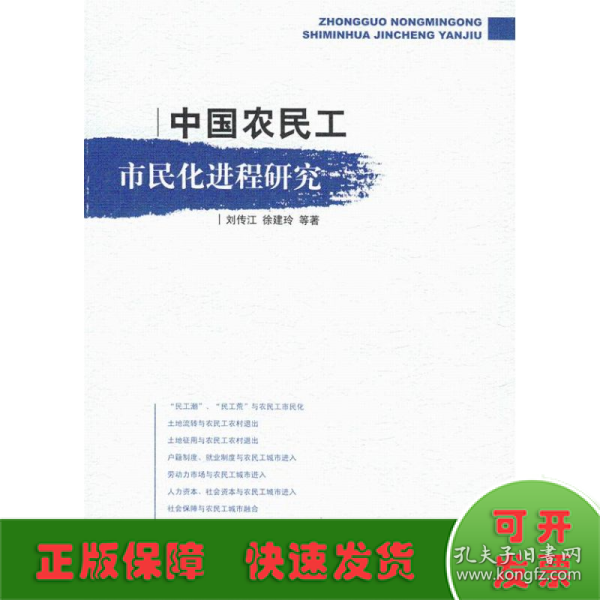 中国农民工市民化进程研究