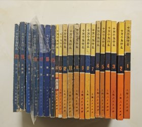 十万个为什么 1-21 ( 黄14本+蓝本7本) 全21册 上海人民出版社