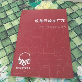 改革开放在广东——先走一步的实践与思考 正版无笔迹