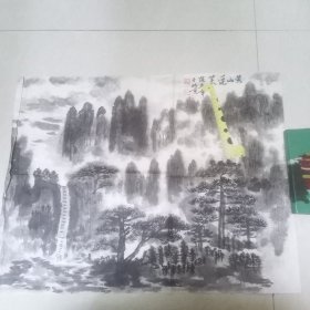 回流保证纯手绘国画！89+45cm！买家自己鉴定