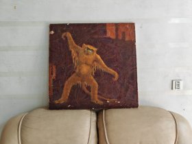 佚名名家风格油画“金丝猴”7675