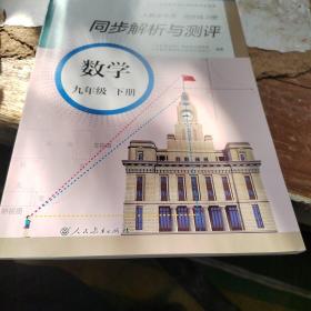 人教金学典同步练习册. 同步解析与测评. 数学. 九
年级. 下册