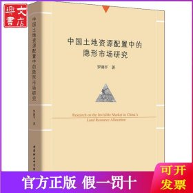 中国土地资源配置中的隐形市场研究