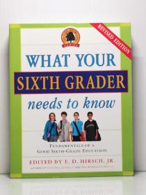 《美国小学全科教材六级：英语、历史地理、绘画、音乐、数学、科学》  What Your Needs to Know Sixth Grader（原版）