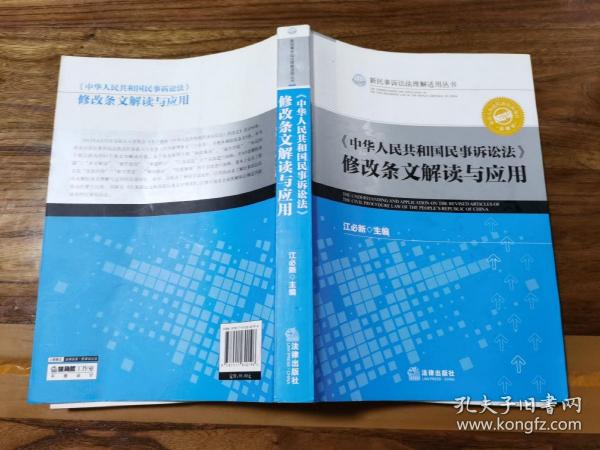 《中华人民共和国民事诉讼法》修改条文解读与应用