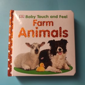 Baby Touch and Feel Farm Animals pig页面有瑕疵 DK英文原版 农场动物 0-3岁儿童英文亲子阅读绘本儿童触摸纸板书 英语启蒙纸板书触摸书