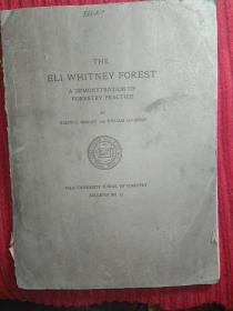 The Eli Whitney Forest  : Ademonstration of Forestry Practice