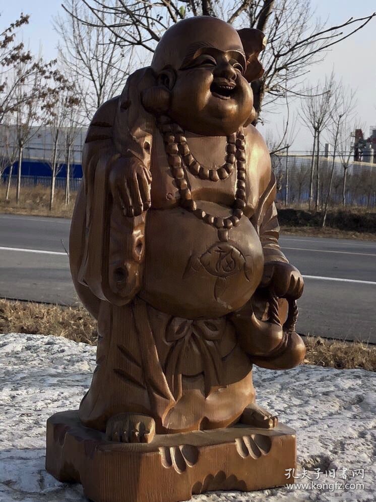 黄杨木佛像，招财纳福，吉祥平安，无修补，全品