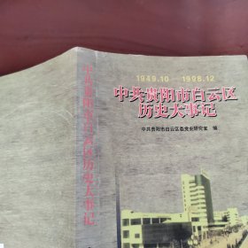 中共贵阳市白云区历史大事记