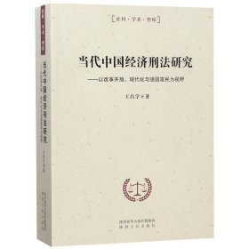 當代中國經濟刑法研究--以改革開放現代化與強國富民為視野/社科學術智庫