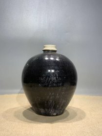 磁州窑黑釉嘟喽瓶