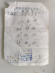 西安市莲湖区医院处方笺（熟地，丹皮，山药，知母，黄柏，泽夕，杭芍，没药，菖蒲，女贞子）