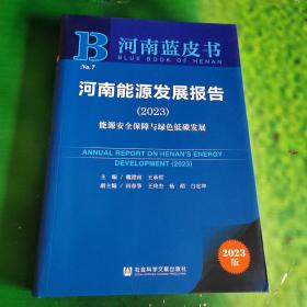 河南蓝皮书：河南能源发展报告(2023)能源安全保障与绿色低碳发展