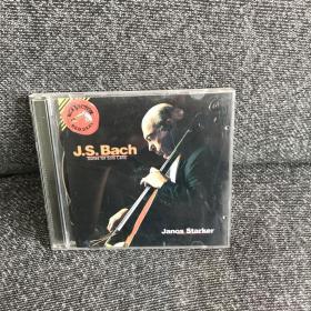 【正版光盘】CD光盘2碟装：Janos Starker亚诺什·斯塔克J.S. BACH suites for solo cello巴赫大提琴独奏组曲(BMG贝图斯曼原版）