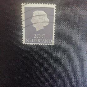 荷兰邮票:1953～65年女王朱莉安娜盖销普票1枚全收藏保真